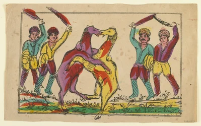 Combat de Chameaux, fin du 19ème siècle